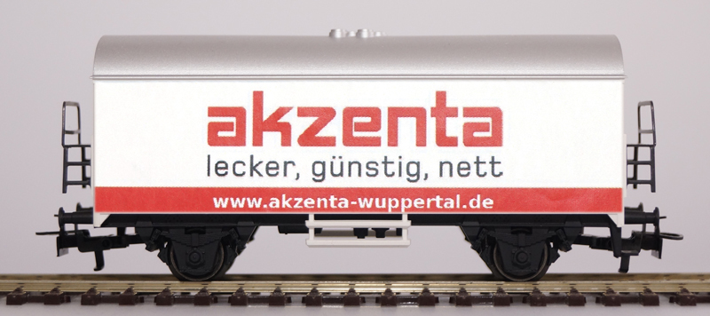 Sponsorenwaggon von akzenta